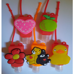 5 sanitiser bottles