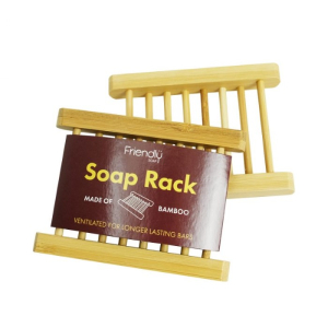 Bamboo soap rack