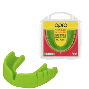 Opro Junior Snapfit Mouth Guard Neon