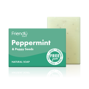 Peppermint and poppy seed soap