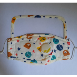 kids visor cream teddies (Custom)