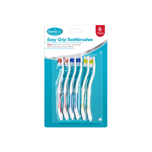 Easy Grip Toothbrushes 6pk